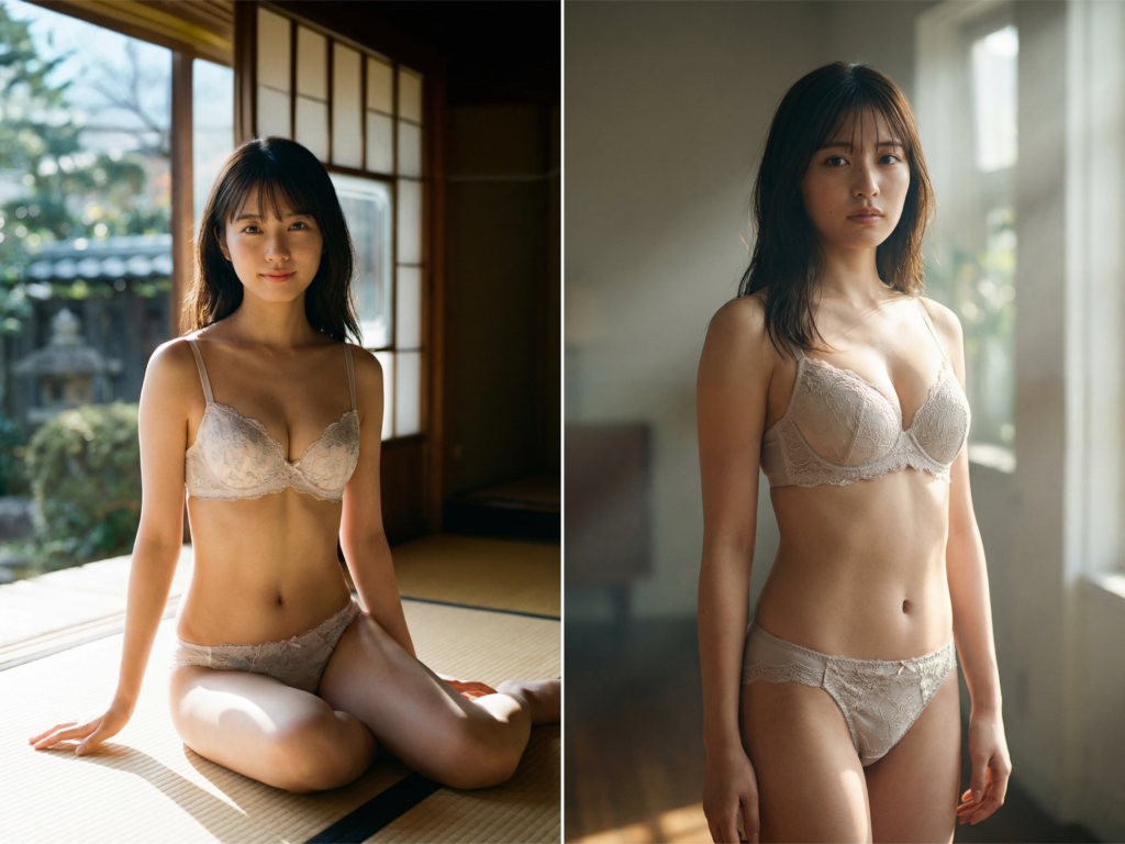 Nano Banana Pro underwear woman prompt example