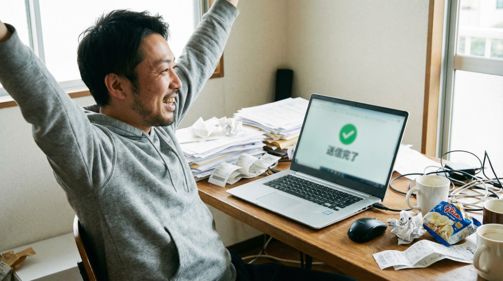 確定申告完了したフリーランス